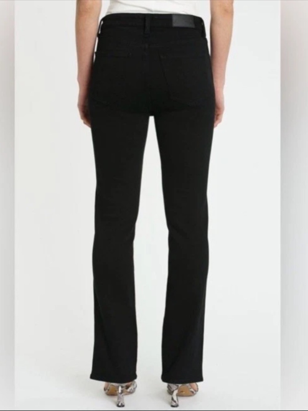Pistola Teagan High Rise Vented Slim Straight Jeans Black Size 25 - Picture 2 of 8